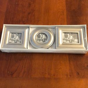 Miniature pewter picture frames (set of three in original box).
